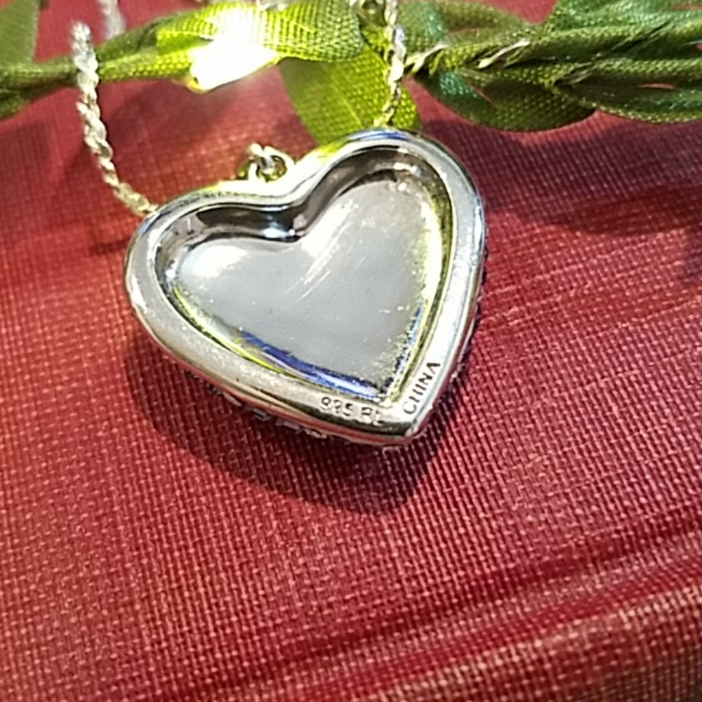 NIB Sterling Silver & Swarovski Crystal Necklace - Picture 6 of 12